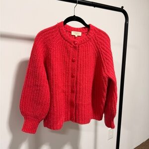 Sezane Emile Cardigan red